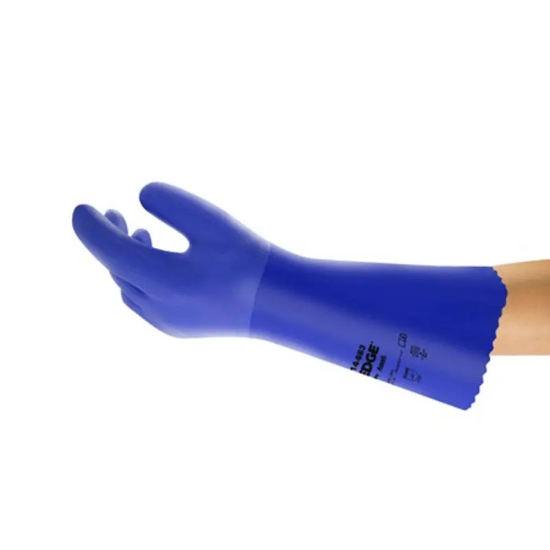 Ansell Edge 14-663 blauw PVC maat 10