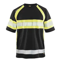 Blåkläder 3337 T-shirt Zwart/Fluogeel