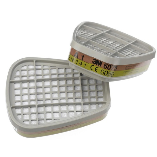 [49607500] 3M 6075 gas- en dampfilter A1 + Formaldehyde