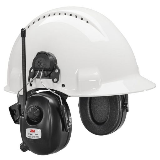 [32031800] 3M Peltor DAB+ FM Radio gehoorkap met helmbevestiging