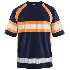 [28091500] Blåkläder 3337 T-shirt Marineblauw/Oranje