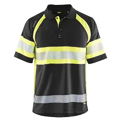 [28079500] Blåkläder 3338 Poloshirt Zwart/Fluogeel