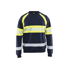 [28094200] Blåkläder 3359 Sweater Marineblauw/Fluogeel (kopie)